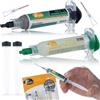 Rosfix Set Saldatura ProFlux 338 - Pasta Saldante con Stagno Liquido 183°C, 2 Pistoni, 2 Aghi | Alta Precisione per PCB, BGA, GSM | Accessorio Elettronica Professionale