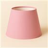 Generico 30 cm Cono Paralume, Tessuto di Cotone con PVC Bianco, Prodotto Artigianale, per Lampada da Tavolo, Piantana (Rosa)