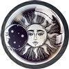 EZIOLY Set di 4 pomelli boho sole e luna, maniglie per cassetti, armadi, credenze, armadi, porte, cucine
