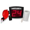 Virsus KIT Eliminacode Completo: Visore Display a 2 cifre rosso con radiocomando wireless + Chiocciola + 10.000 eliminacode 5 rotoli da 2000pz per gestire code (Chiocciola e Tickets Rosso) - C