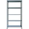 GRIMA SCAFFALE in METALLO a Bulloni in KIT con 5 Ripiani, Misure (cm): 100 x 40 h.187 Colore: ROSSO Portata Tot.: 400 Kg