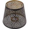PenRux Paralume per Lampada, E26 E27 Paralume a Tamburo in Stile Moderno con Motivo di Alberi della Foresta, Modello Interno in Oro, Paralume in Metallo Scavato in Ferro