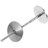 NAMOARLY Piastra Rotonda per Foro Porta in Acciaio Inox Argento | Copre Foro della Serratura, Protezione Contro Rotture, Installazione Semplice, Finitura Elegante