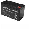 ALCAPOWER Ricaricabile Ermetica 12 V 10 Ah - Size (mm) 151x65x94(h)