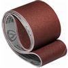 Klingspor Nastro abrasivo LS307X - 150 x 2000 mm - granulometria P60 - 5 pezzi - per legno e metallo - base tessuto semi-flessibile resistente allo strappo - Nastri abrasivi professionali