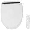 Madelynn Smart Bidet Sedile WC 1350W Smart Toilet Seat 0,08-0,75 MPa Elettrico Smart WC Doccia IPX4 con Luce Notturna a LED e Telecomando per Case, Aziende e Hotel