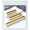 CETEOR Maniglie da incasso, maniglia per porte scorrevoli 3 maniglie a incasso, maniglie incassate, maniglia incorporata, con viti nascoste for maniglie delle ante dei cassetti, degli armadietti (192 mm, oro