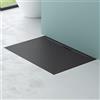 Mai & Mai Piatto Doccia 80x120 cm, Spessore 3cm, Piatto Doccia Rettangolare Ultrasottile in Resina Effetto Pietra, Antiscivolo Indistruttibile, Antracite Opaco, Geoma07