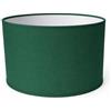 ArG Lighting Paralume Cilindro con Tessuto Cotone, Fatto a Mano, per Lampada da Tavolo, Sospensione, Piantana (30 cm Diametro, 20 cm Altezza, Verde Scuro)