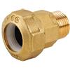 CAVALETTO RACCORDO MASCHIO IN OTTONE PER TUBO PE 3/4 x 25 Raccordi Polietilene Ottone