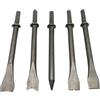 Gdfnmogo Set di 5 scalpelli ad aria compressa in acciaio con gambo esagonale da 175 mm, per rimozione di bulloni pesanti, parti corrose, piastrelle e malta - Compat