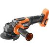 AEG BEWS18-115BLPX2-0 Smerigliatrice Angolare 115mm Brushless 18V, Prestazioni di Taglio Fino a 9.000 g/min, Carter Regolabile Senza Chiave, con Tripla Protezione