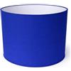 ArG Lighting Paralume Cilindro con Tessuto Cotone, Fatto a Mano, per Lampada da Tavolo, Sospensione, Piantana (40 cm Diametro, 30 cm Altezza, Blu)