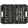 DEWALT DWMT19241-1 - Set completo di chiavi a bussola metriche, 1/2, 22 pezzi