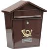 VOREL 78582-380 x 320 x 105 mm, cassetta postale, colore: marrone
