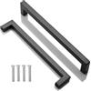 CONPHERON Maniglie per Mobile da Cucina - 192mm Maniglia per Mobili in Acciaio Inox, per Cucina, Armadio, Cassetto, Maniglia Quadrata (Nero)
