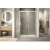 Taco Box doccia a nicchia 145 cm porta scorrevole apertura laterale H195 cm ALBA Cromato