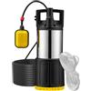 Wiltec Pompa sommersa acciaio inox, 1000W, 5500 l/h, prevalenza 30 m, Elettropompa a immersione per pozzi