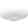 HOLIDYOYO Paralume in Carta Giapponese Beige Rotondo per Lampada da Soffitto in Metallo, Semplice Design Crea Atmosfera Artistica e Ammorbidisce, per Ufficio e Studio