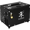 TUXING PCP Compressore d'aria 4500Psi/30Mpa, Auto-spegnimento, Set-pressione pistola ad aria e Paintball serbatoio pompa con acqua/olio separatore, Built-in adattatore di alimentazione