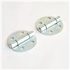 ajile - Cerniera rotonda in acciaio zincato bianco diametro 30 mm - Confezione da 2 pezzi - CHA474x2-FBA