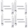 SOTECH 8 Cerniere per porte - Cerniera a forare 15 x 83 mm con perno M8 x 47 mm - Cerniera a avvitare per porte interne da avvitare/forare (acciaio bianco)