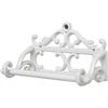 Pitycbo Porta Rotolo Carta Igienica Da Parete Vintage in Ferro Organizer Porta Rotolo Accessorio Bagno Decorativo Facile Installazione Adatto per Bagno Cucina, Bianco