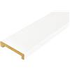 Hobby Legno - Coprimuretto Massello In Legno Laccato Bianco mm. 30X140X2500 Per Muro Da mm. 110(Prezzo Per ml. 2, 50)