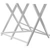 XPOtool Wiltec Cavalletto taglialegna pieghevole per sega con 3 supporti dentellati per tronchi max 100kg