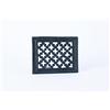 SEZAM Griglia di ventilazione in ghisa 15,5 x 2,3 x 12 cm, per stufe in maiolica, stufe a legna e caminetti - griglia per aria calda- griglia d'ariaper stufa, verniciato nero