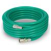 EBERTH Tubo per aria compressa 10m, tubo per compressore con diametro 10mm x 14mm (interno x esterno), attacco rapido 3/8 e pressione di esercizio di 24 bar, Accessori per pistola ad aria compressa