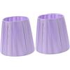 VILLFUL Paralume Piccolo Viola Struttura in Ferro Set da 2 Pezzi per Lampade da Parete da Scrivania e da Terra Accessori per Lampadari Interni Trasmissione Luce Morbida