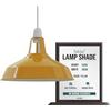 LEDSone Lampadari a Sospensione Vintage Industriali, Paralumi in Metallo Stile Moderno Retrò, Antichi per Plafoniere, Luci in Camera da Letto, Ristorante (Giallo)