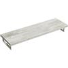 doporro Mensola Sospesa per Lavabo da Appoggio 45x160 cm in Legno Effetto Cemento Chiaro, Consolle da Parete per Bagno con Staffe, Mobile da Bagno Design Industriale Platte02
