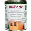 BIOFA 2043 OPACO INCOLORE Olio naturale per legni esterni 1 lt