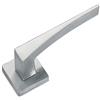 Sicma maniglia H5 in Metallo per Porta Interna, Made in Italy, con Rosetta e Bocchetta quadrate, Cromo Satinato. Quadro 8mm.
