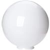 ORION LIGHTSTYLE Sfera di Vetro Con Foro in Diverse Misure - Paralume Con Bordo di Presa in Vetro Opale Bianco Lucido di Ricambio (Ø 250mm)