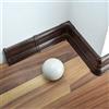 DQ-PP Battiscopa da 2 m, 62 mm, in PVC wengé, listelli per laminato, battiscopa in plastica PVC, finiture decorative