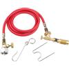 EpheyFIF Torcia a propano in ottone con tubo flessibile da 1,6 m per gas MAPP MAP Pro, regolazione continua della fiamma, strumento di saldatura per brasatura per tubi idraulici
