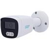 Generico EasyIP Telecamera IP Bullet 4 MPX fullcolor led 25mt 2.8mm microfono AI intelligenza artificiale riconoscimento uomo veicolo, compatibile