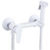 FQYEP Doccetta Per Wc Bidet Doccetta Doccino Per Bidet Acqua Calda E Fredda Miscelatore Bidet Tutto In Rame girare Bianco