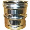Aflex raccordo per stufa a legna - camino adattatore da tubo nero a tubo inox (150mm)