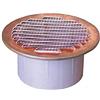 SI GRIGLIA AERAZIONE ROTONDA IN RAME C/SUPPORTO IN PLASTICA D°80
