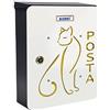 Alubox Micio Cassetta Postale Mia con Sportello, Multicolore, Set di 2 Pezzi