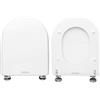HYDRO HOME Copriwater compatibile con Starck 3 Duravit legno rivestito in resina poliestere Bianco by HYDRO HOME