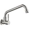 CZ Moderno Girevole Parete In Acciaio Inox Acqua Fredda Rubinetto Della Cucina Lavello Rubinetto Senza Piombo Rubinetti Del Bac