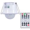 B·LED BARCELONA LED Sensore di movimento PIR da incasso con telecomando - 360º - IP20