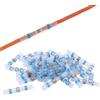 Buachois 50PCS Saldatura Seal Connettore Filo,Connettori per Cavi Impermeabili Blu,Saldatura Seal Termorestringenti Butt Connettori Terminali Elettrici Impermeabile Isolati