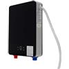 PansyWind Scaldabagno elettronico 6500 W 220 V con pannello LED, piccolo scaldabagno senza pressione con acqua calda fino a 55 °C IPX24 (nero)
