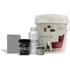 Nikkolor Kit Microcemento 8 m² per Pavimenti e Pareti - Copre Piastrelle e Fughe Senza Demolire - Effetto Cemento Continuo - Spessore 2-3 mm - Finitura Semi-Lucida - 09 Creta Grigia